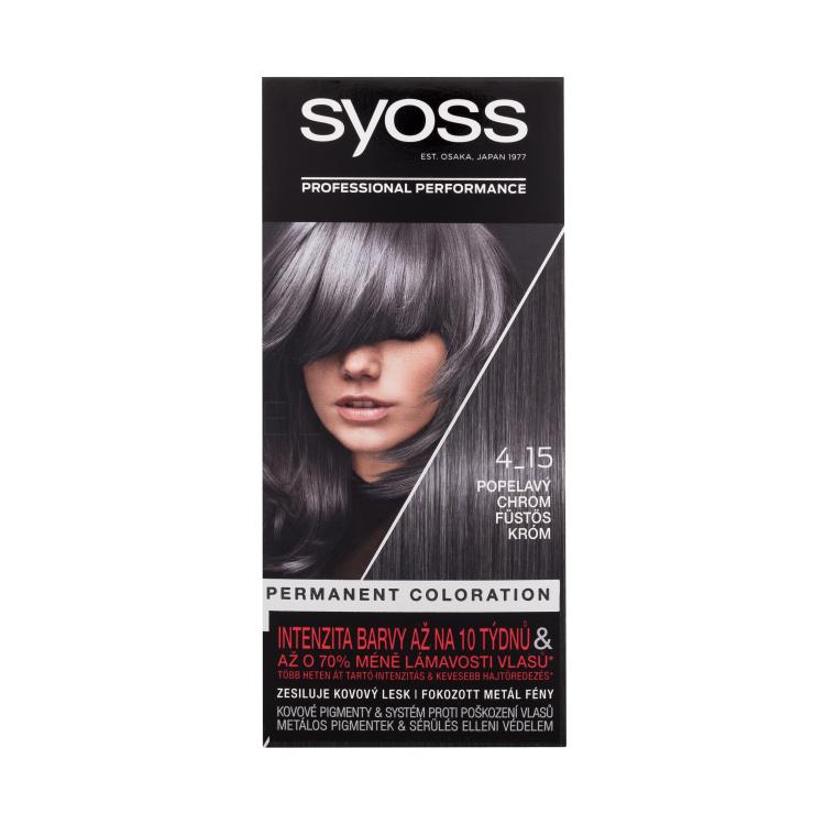 Syoss Permanent Coloration Farba na vlasy pre ženy 50 ml Odtieň 4-15 Dusty Chrome
