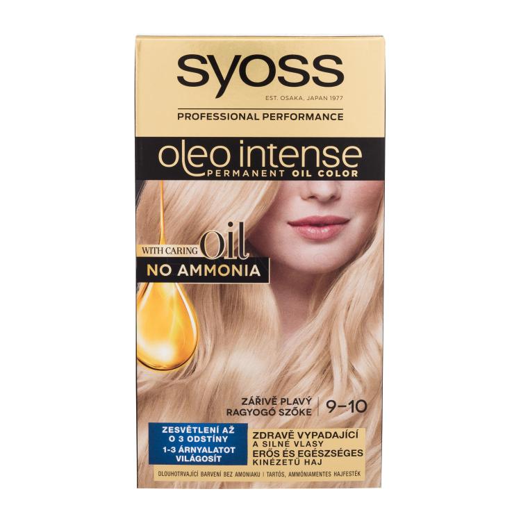 Syoss Oleo Intense Permanent Oil Color Farba na vlasy pre ženy 50 ml Odtieň 9-10 Bright Blond