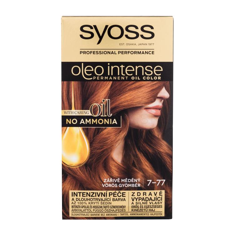 Syoss Oleo Intense Permanent Oil Color Farba na vlasy pre ženy 50 ml Odtieň 7-77 Red Ginger