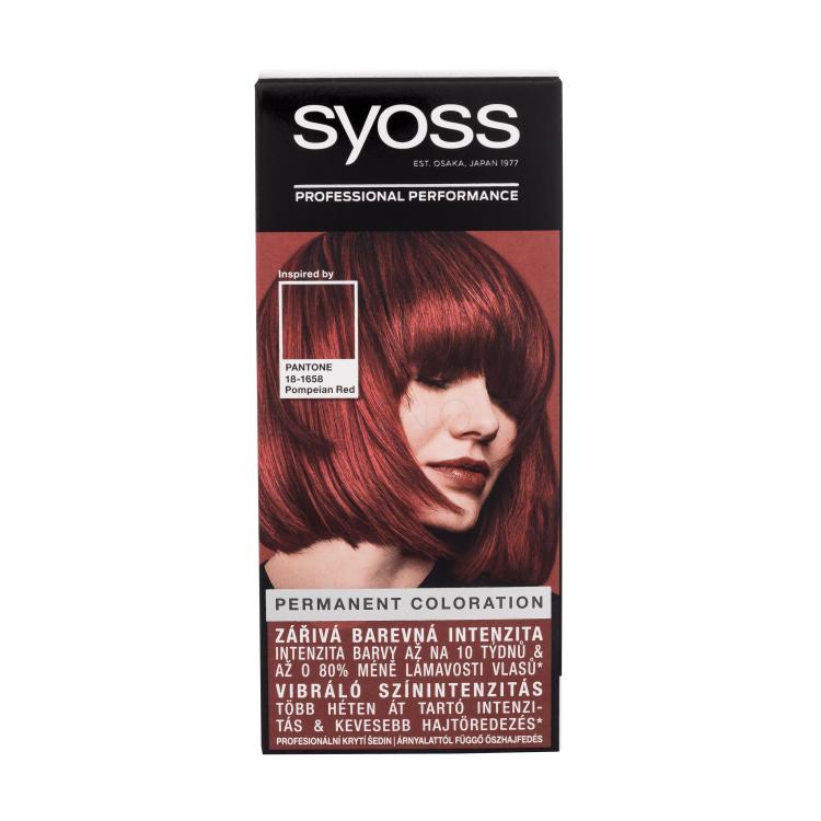 Syoss Permanent Coloration Farba na vlasy pre ženy 50 ml Odtieň 5-72 Pompeian Red