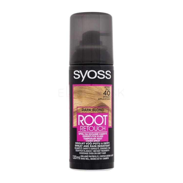 Syoss Root Retoucher Temporary Root Cover Spray Farba na vlasy pre ženy 120 ml Odtieň Dark Blond