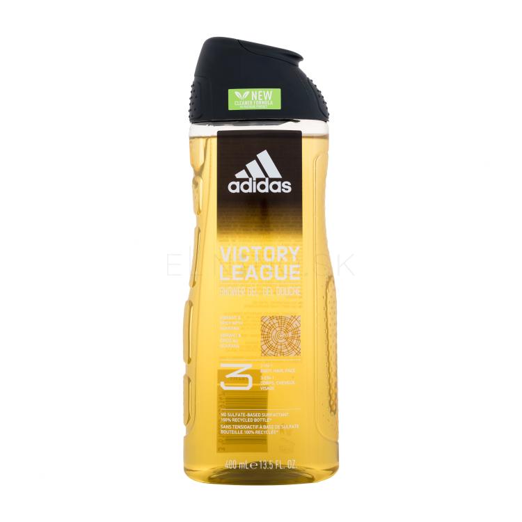 Adidas Victory League Shower Gel 3-In-1 New Cleaner Formula Sprchovací gél pre mužov 400 ml