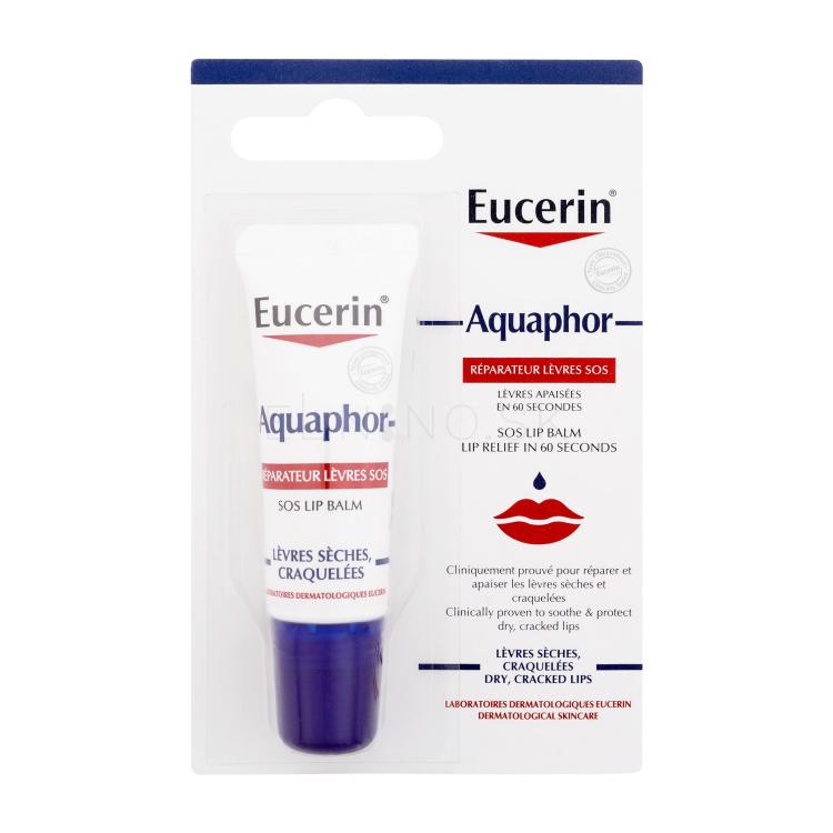 Eucerin Aquaphor SOS Lip Balm Balzam na pery pre ženy 10 ml