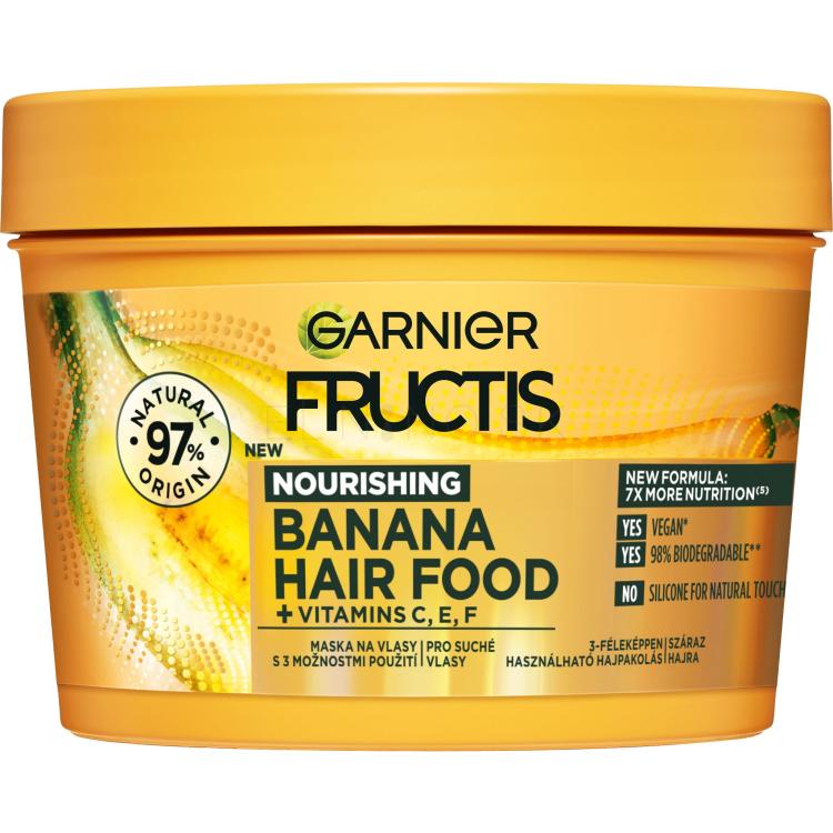 Garnier Fructis Hair Food Banana Nourishing Mask Maska na vlasy pre ženy 400 ml