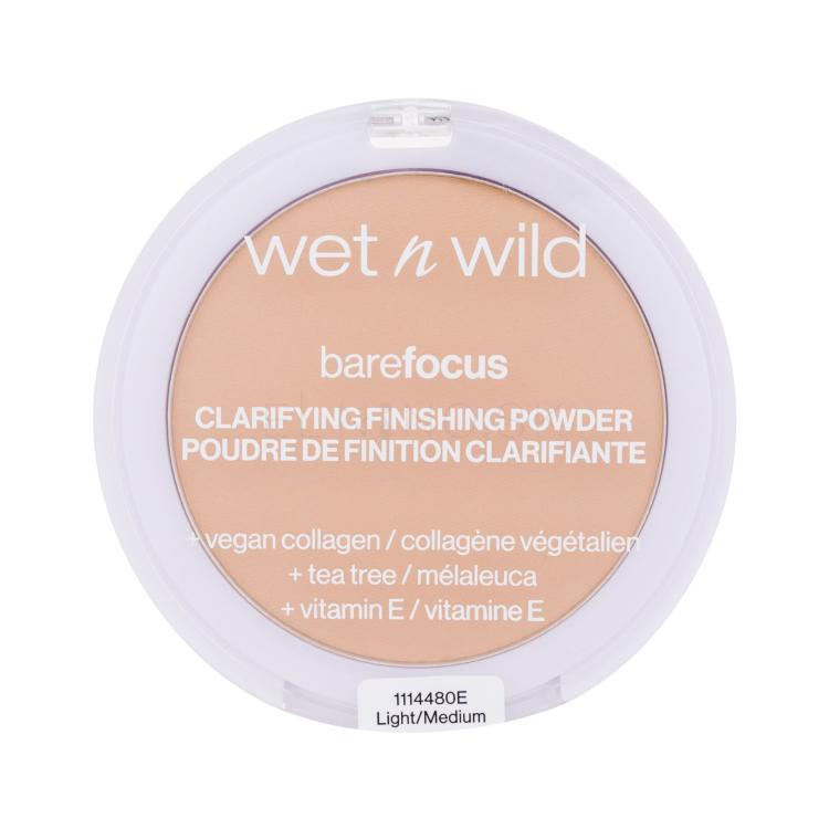 Wet n Wild Bare Focus Clarifying Finishing Powder Púder pre ženy 6 g Odtieň Light-Medium