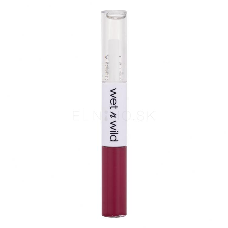 Wet n Wild MegaLast Lock &#039;N&#039; Shine Lip Color + Gloss Rúž pre ženy 4 ml Odtieň LA Pink