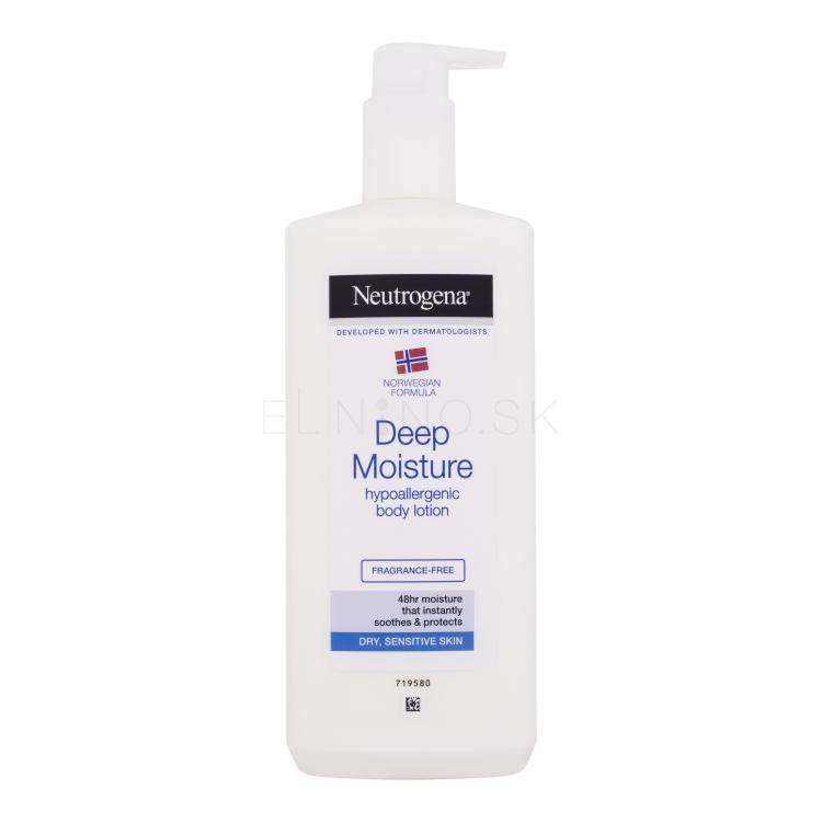 Neutrogena Norwegian Formula Deep Moisture Dry, Sensitive Skin Telové mlieko 400 ml