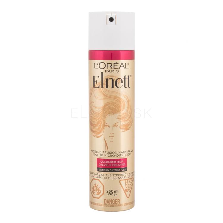 L&#039;Oréal Paris Elnett Coloured Hair Micro-Diffusion Lak na vlasy pre ženy 250 ml poškodený flakón