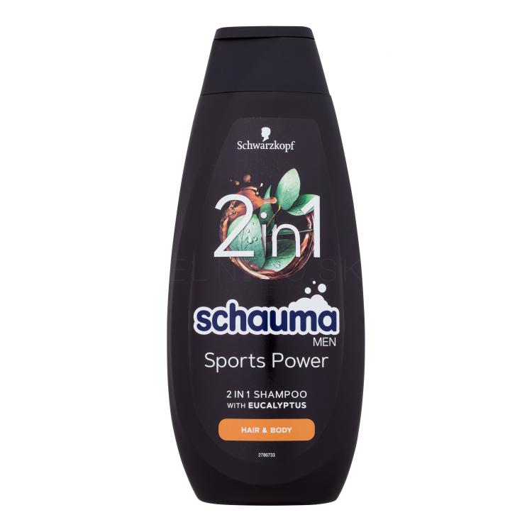 Schwarzkopf Schauma Men Sports Power 2In1 Shampoo Šampón pre mužov 400 ml