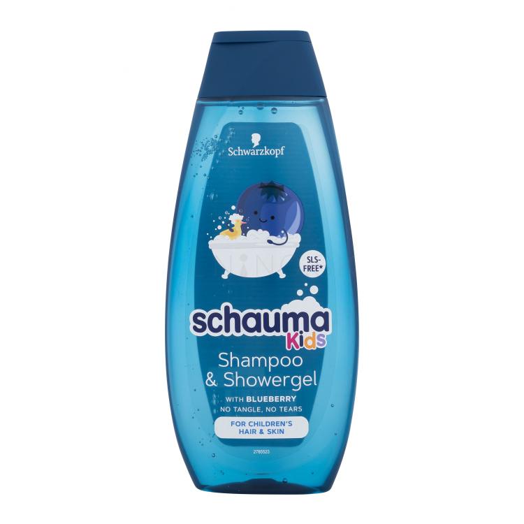 Schwarzkopf Schauma Kids Blueberry Shampoo &amp; Shower Gel Šampón pre deti 400 ml