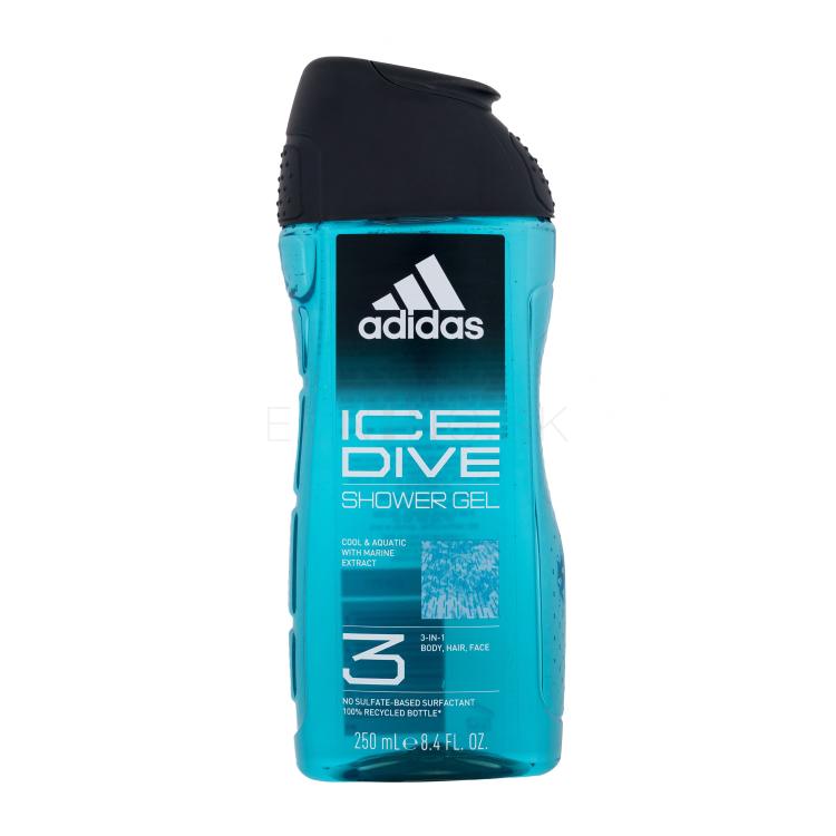 Adidas Ice Dive Shower Gel 3-In-1 Sprchovací gél pre mužov 250 ml