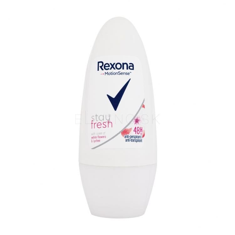 Rexona MotionSense Stay Fresh White Flowers &amp; Lychee Antiperspirant pre ženy 50 ml