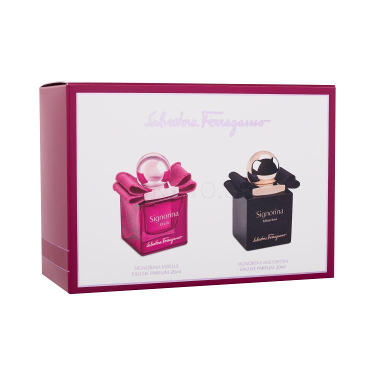 Ferragamo Signorina Duo Darčeková kazeta parfumovaná voda Signorina Misteriosa 20 ml + parfumovaná voda Signorina Ribelle 20 ml