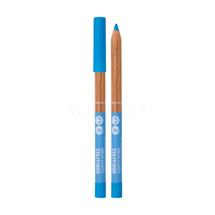 Rimmel London Kind &amp; Free Clean Eye Definer Ceruzka na oči pre ženy 1,1 g Odtieň 006 Anime Blue