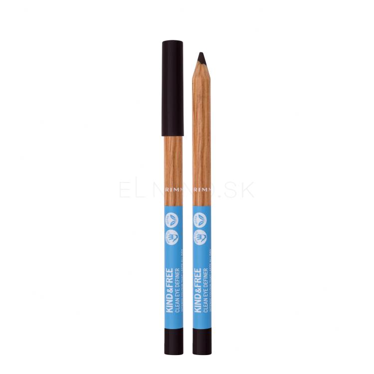 Rimmel London Kind &amp; Free Clean Eye Definer Ceruzka na oči pre ženy 1,1 g Odtieň 002 Pecan