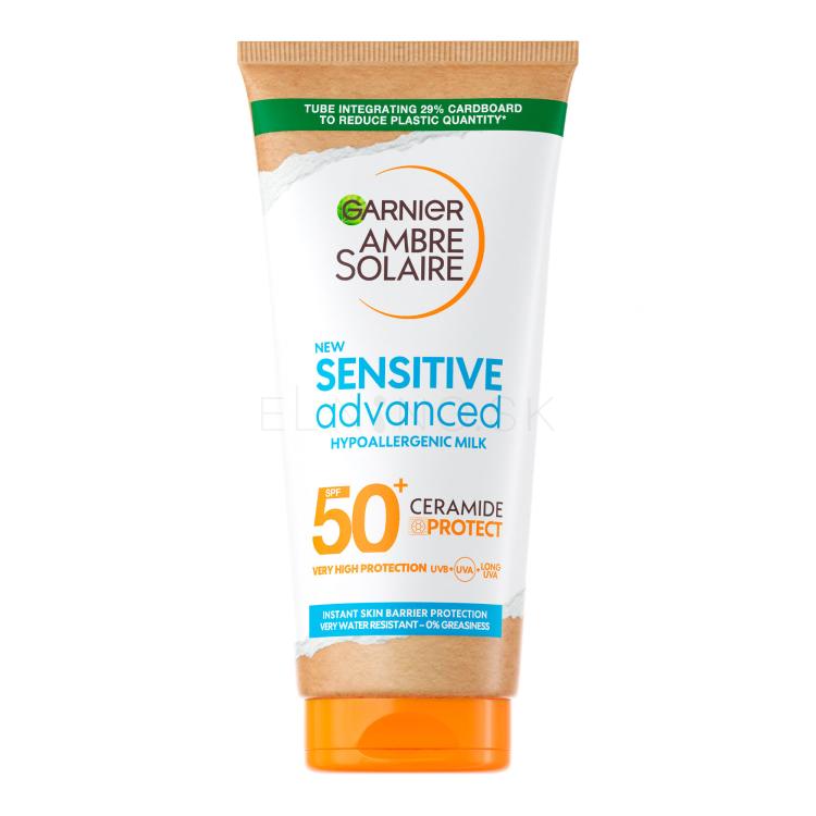 Garnier Ambre Solaire Sensitive Advanced Hypoallergenic Milk SPF50+ Opaľovací prípravok na telo 175 ml