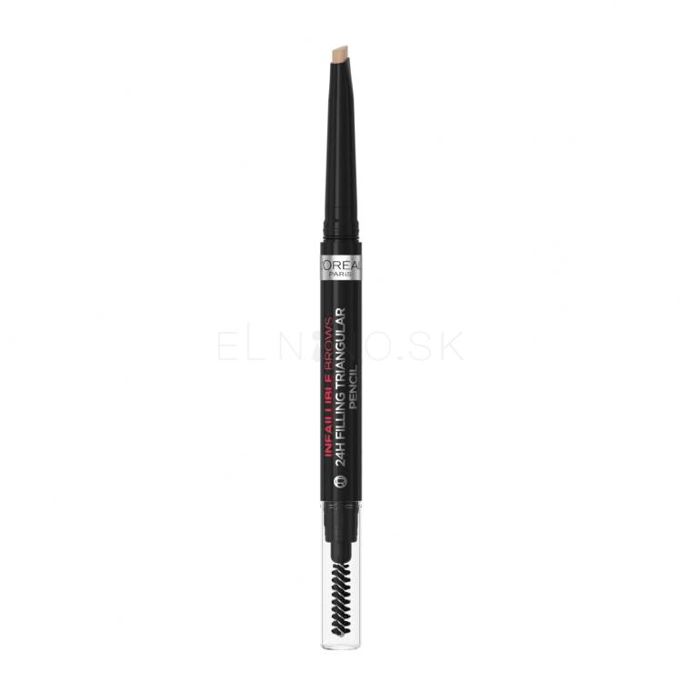 L&#039;Oréal Paris Infaillible Brows 24H Filling Triangular Pencil Ceruzka na obočie pre ženy 1 ml Odtieň 07 Blonde