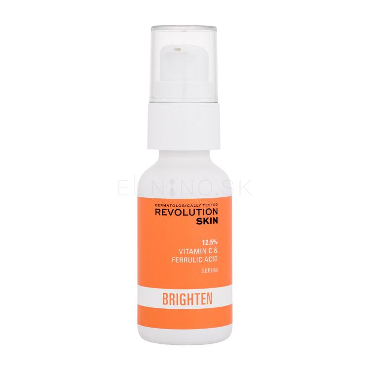Revolution Skincare Brighten 12,5% Vitamin C &amp; Ferulic Acid Serum Pleťové sérum pre ženy 30 ml