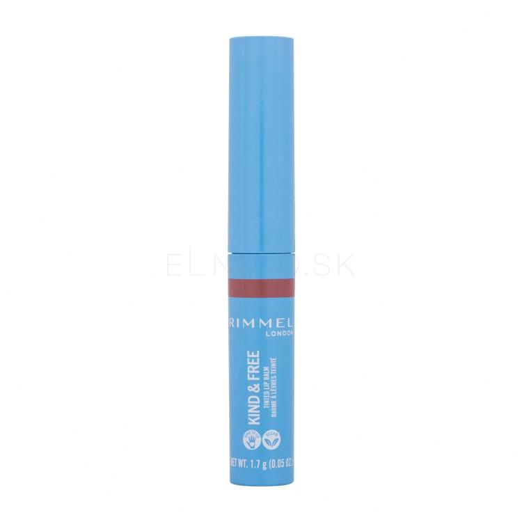 Rimmel London Kind &amp; Free Tinted Lip Balm Balzam na pery pre ženy 4 g Odtieň 002 Natural Apricot