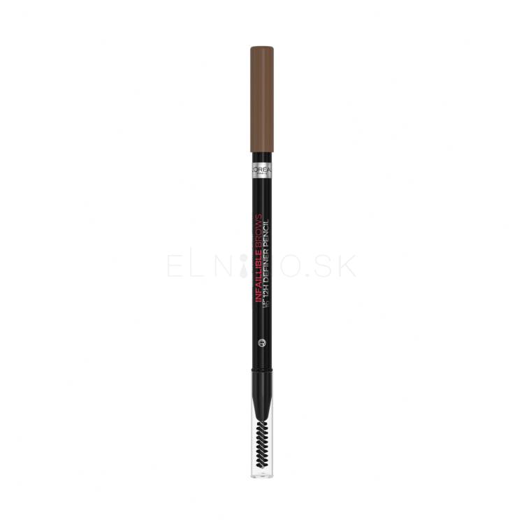 L&#039;Oréal Paris Infaillible Brows 12H Definer Pencil Ceruzka na obočie pre ženy 1 g Odtieň 3.0 Brunette