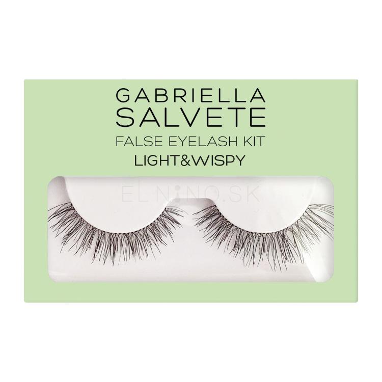 Gabriella Salvete False Eyelash Kit Light &amp; Wispy Umelé mihalnice pre ženy 1 ks