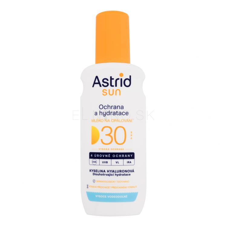 Astrid Sun Moisturizing Suncare Milk Spray SPF30 Opaľovací prípravok na telo 200 ml