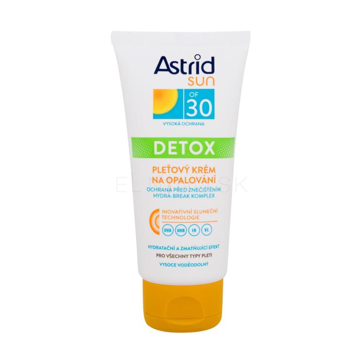 Astrid Sun Detox Face Cream SPF30 Opaľovací prípravok na tvár 50 ml