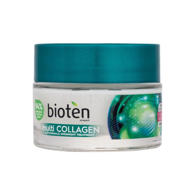 Bioten Multi-Collagen Antiwrinkle Overnight Treatment Nočný pleťový krém pre ženy 50 ml