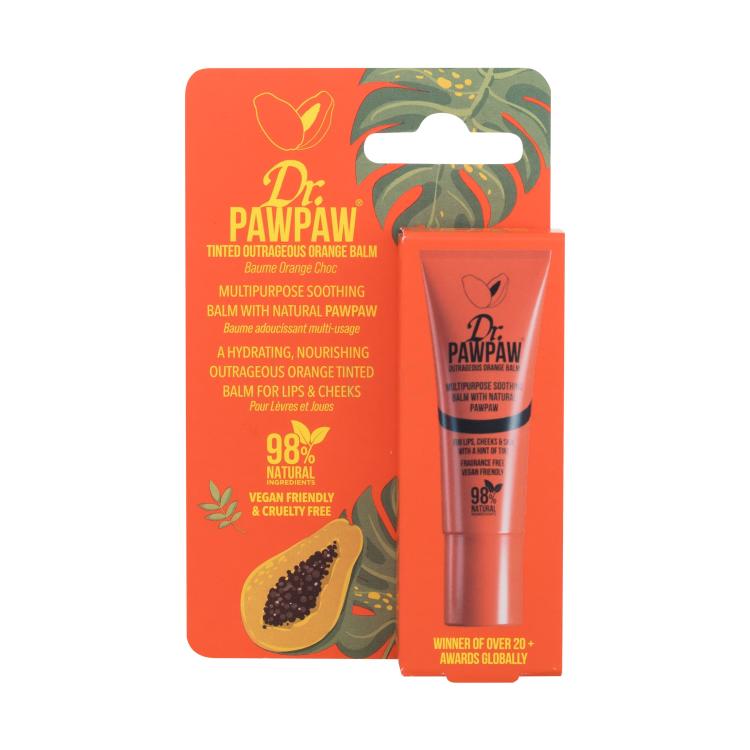 Dr. PAWPAW Balm Tinted Outrageous Orange Balzam na pery pre ženy 10 ml