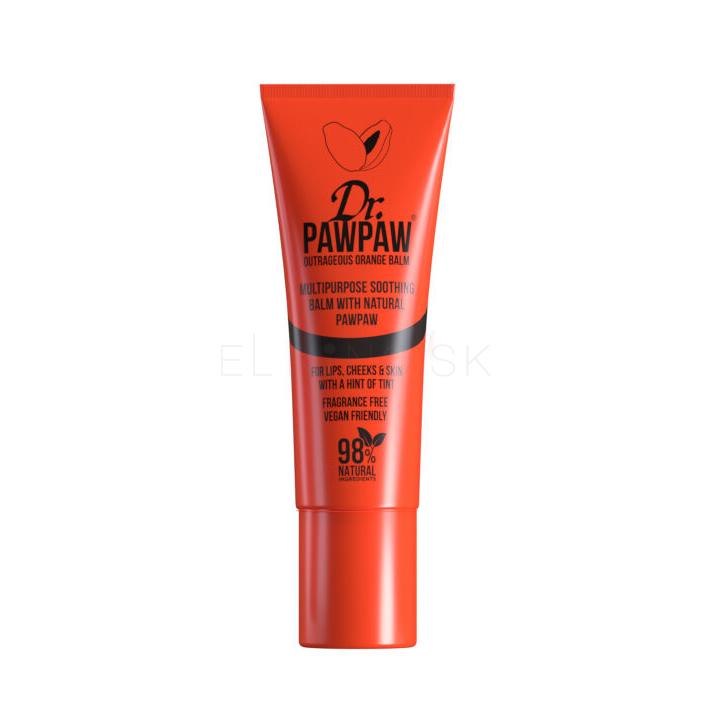 Dr. PAWPAW Balm Tinted Outrageous Orange Balzam na pery pre ženy 10 ml