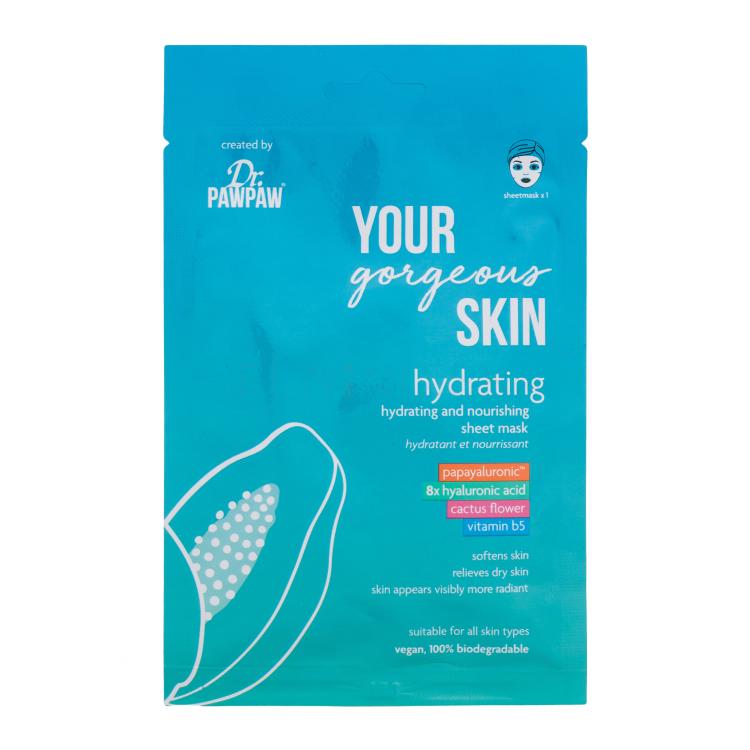 Dr. PAWPAW Your Gorgeous Skin Hydrating Sheet Mask Pleťová maska pre ženy 25 ml
