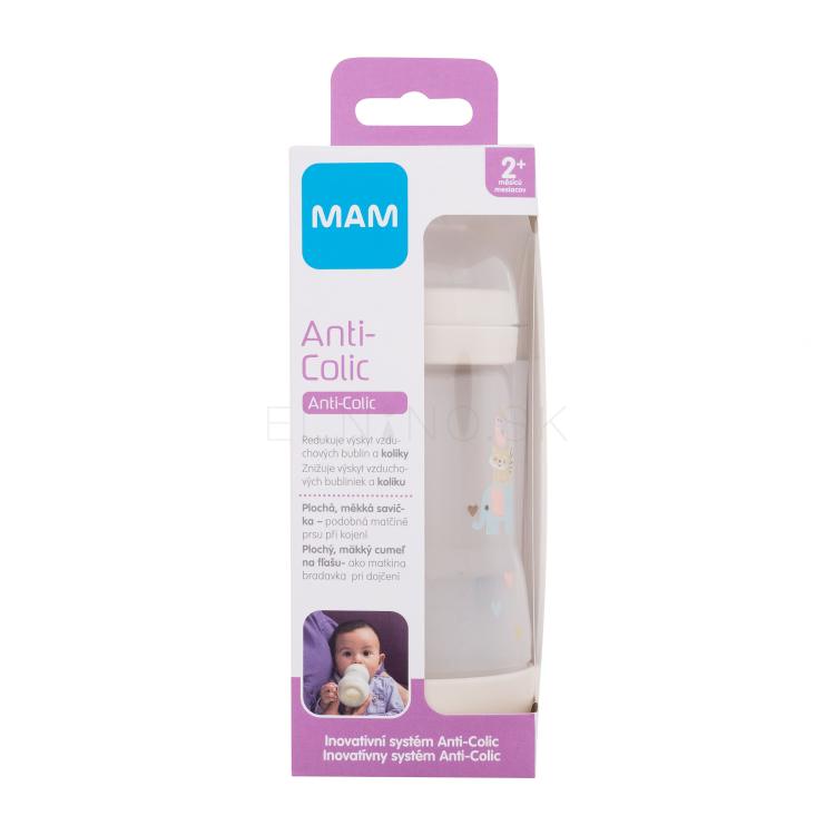 MAM Easy Start Anti-Colic 2m+ Linen Dojčenská fľaša pre deti 260 ml