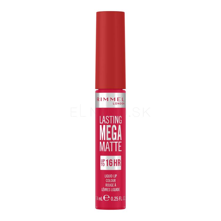 Rimmel London Lasting Mega Matte Liquid Lip Colour Rúž pre ženy 7,4 ml Odtieň Fuchsia Flush