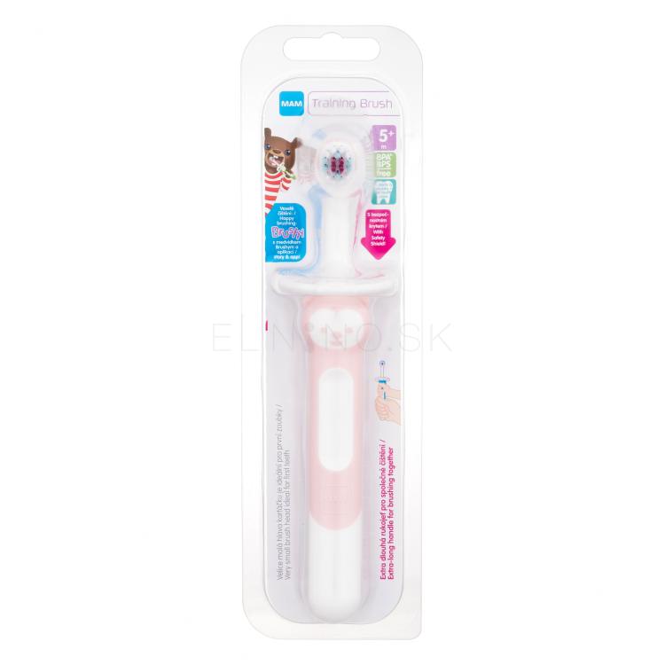 MAM Baby´s Brush Training Brush 5m+ Pink Zubná kefka pre deti 1 ks