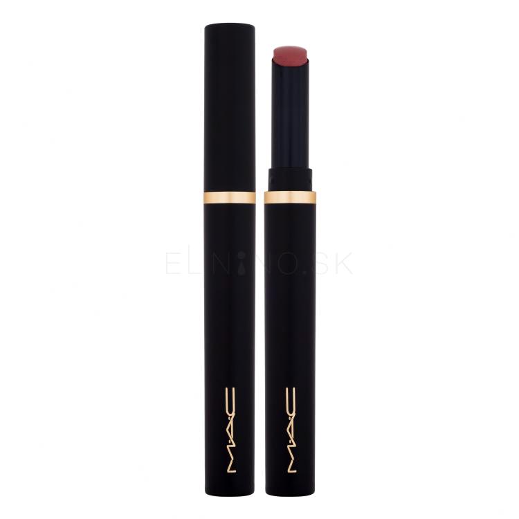 MAC Powder Kiss Velvet Blur Slim Stick Lipstick Rúž pre ženy 2 g Odtieň 887 Peppery Pink