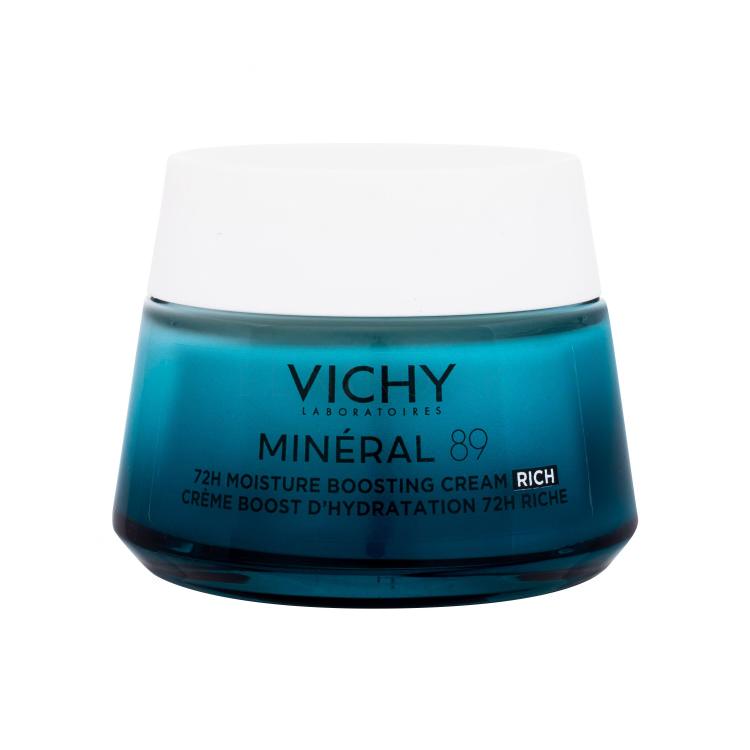 Vichy Minéral 89 72H Moisture Boosting Cream Rich Denný pleťový krém pre ženy 50 ml