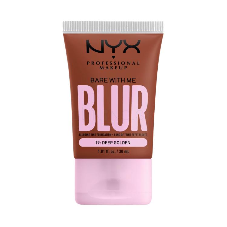 NYX Professional Makeup Bare With Me Blur Tint Foundation Make-up pre ženy 30 ml Odtieň 19 Deep Golden
