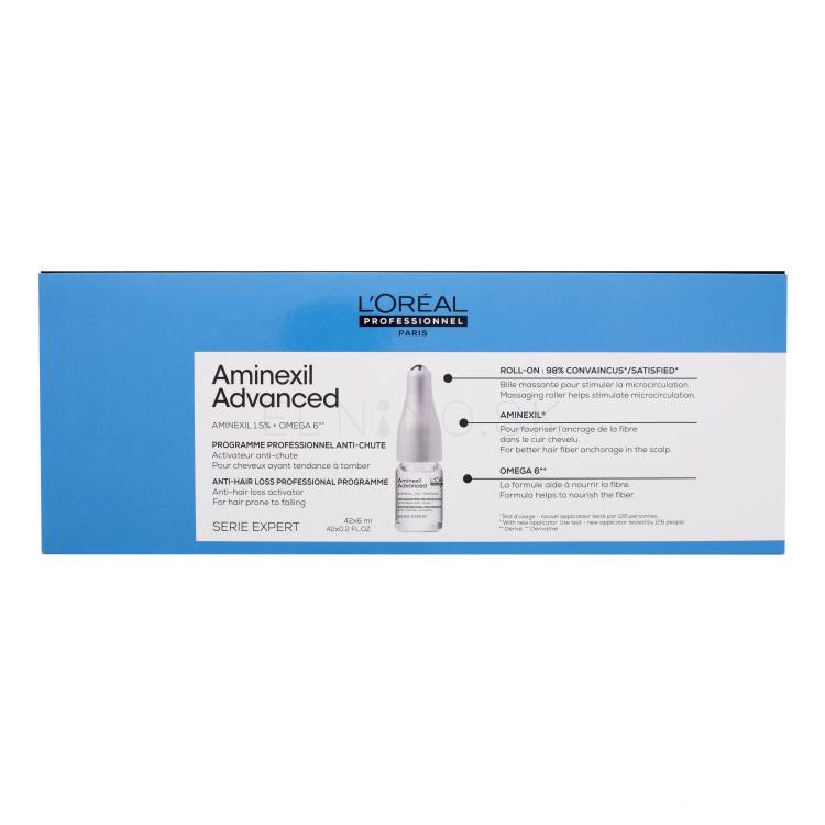 L'Oréal Professionnel Aminexil Advanced Anti-Hair Loss Professional Programme Sérum na vlasy pre ženy 42x6 ml