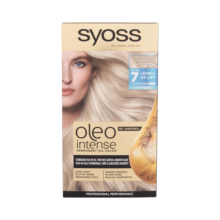 Syoss Oleo Intense Permanent Oil Color Farba na vlasy pre ženy 50 ml Odtieň 12-01 Ultra Platinum
