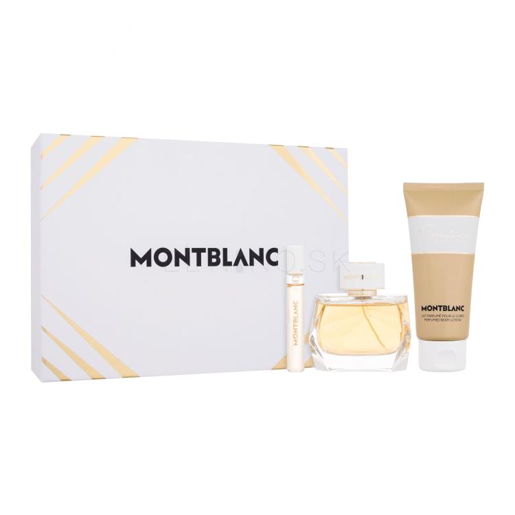 Montblanc Signature Absolue Darčeková kazeta parfumovaná voda 90 ml + parfumovaná voda 7,5 ml + telové mlieko 100 ml
