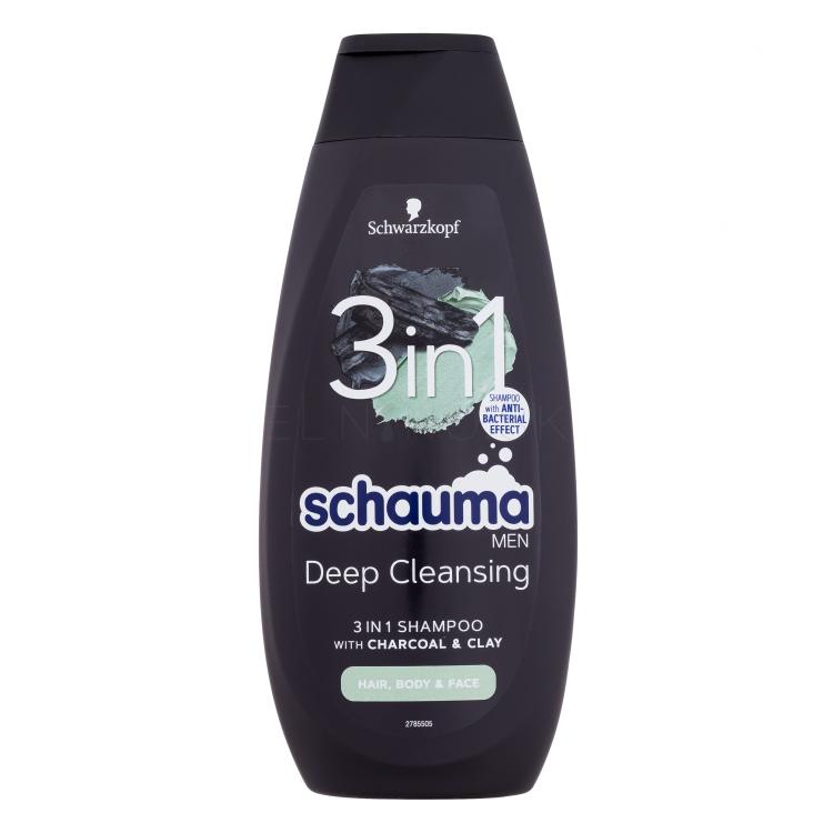 Schwarzkopf Schauma Men Deep Cleansing 3in1 Šampón pre mužov 400 ml