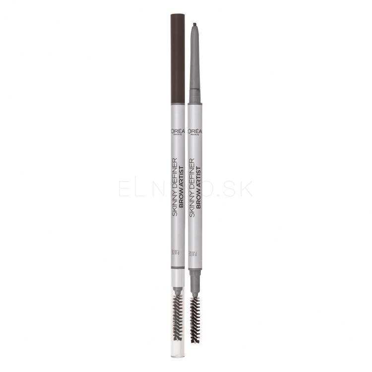 L&#039;Oréal Paris Brow Artist Skinny Definer Ceruzka na obočie pre ženy 1,2 g Odtieň 108 Dark Brunette