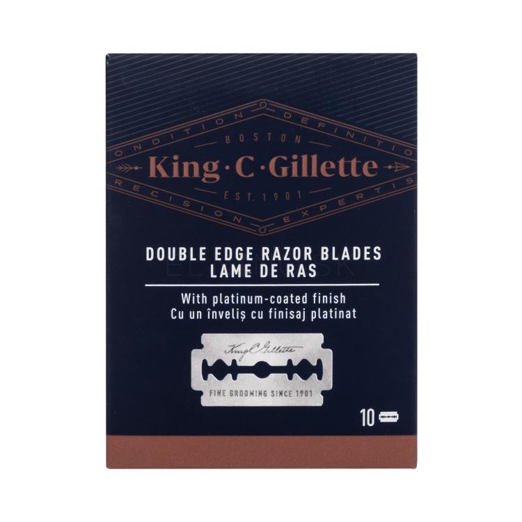 Gillette King C. Double Edge Safety Razor Blades Náhradné ostrie pre mužov Set