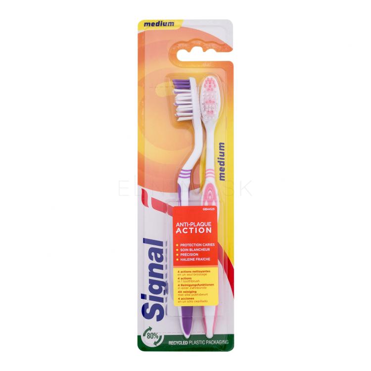 Signal Antiplaque Toothbrush Medium Zubná kefka Set