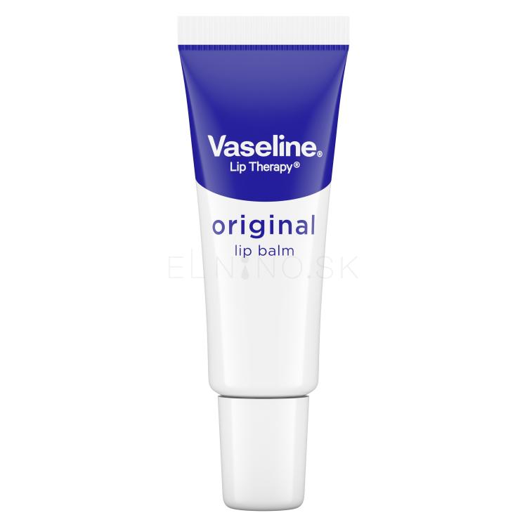 Vaseline Lip Therapy Original Lip Balm Tube Balzam na pery pre ženy 10 g