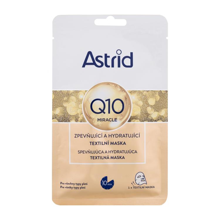 Astrid Q10 Miracle Firming and Hydrating Sheet Mask Pleťová maska pre ženy 1 ks