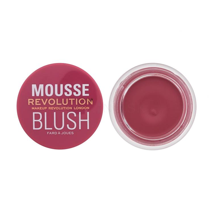 Makeup Revolution London Mousse Blush Lícenka pre ženy 6 g Odtieň Blossom Rose Pink