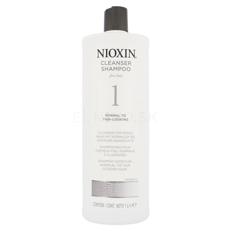 Nioxin System 1 Cleanser Šampón pre ženy 1000 ml
