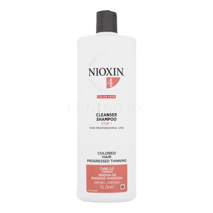 Nioxin System 4 Color Safe Cleanser Shampoo Šampón pre ženy 1000 ml