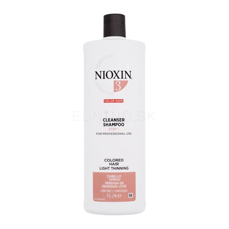 Nioxin System 3 Color Safe Cleanser Šampón pre ženy 1000 ml
